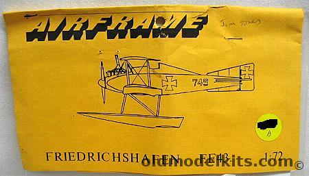 Airframe 1/72 Friedrichshafen FF-43 - Bagged plastic model kit